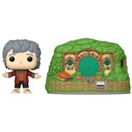 figura pop town el señor de los anillos bilbo baggins with bag-end