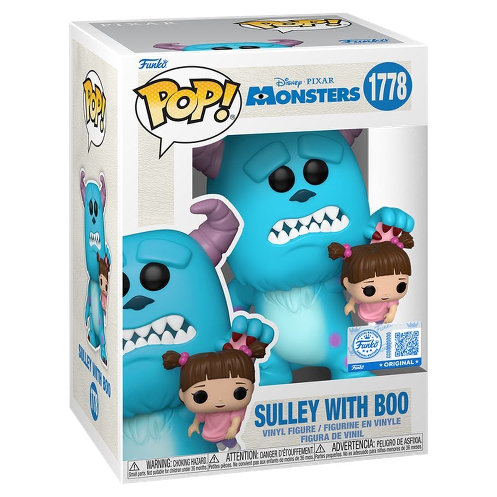 figura pop disney pixar monsters inc sulley with boo exclusive