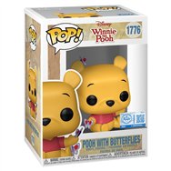figura pop disney winnie the pooh - pooh with butterflies exclusive