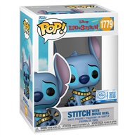 figura pop disney lilo & stitch - stitch with movie reel exclusive