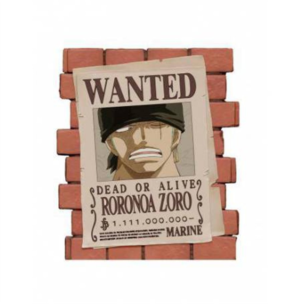HUCHA ONE PIECE AFICHE WANTED
