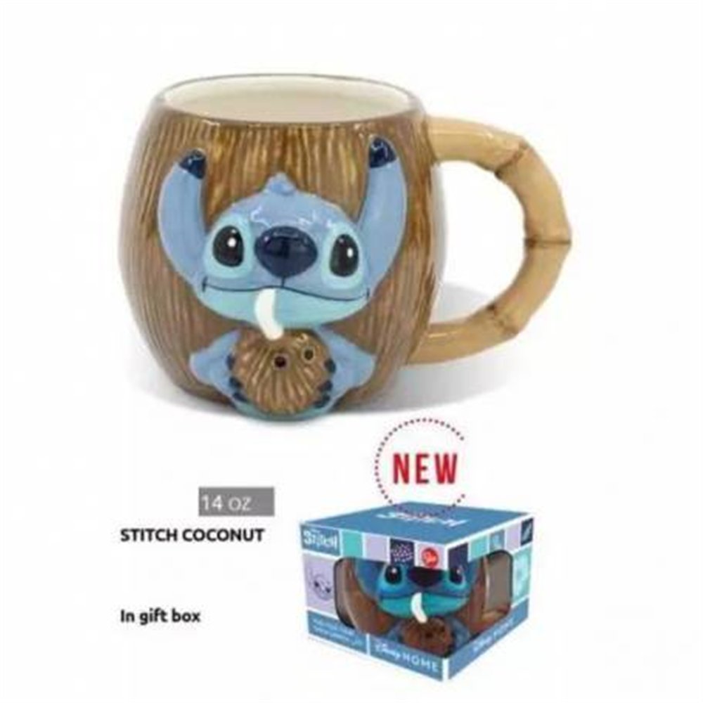 TAZA CERAMICA 3D 420ml STITCH C