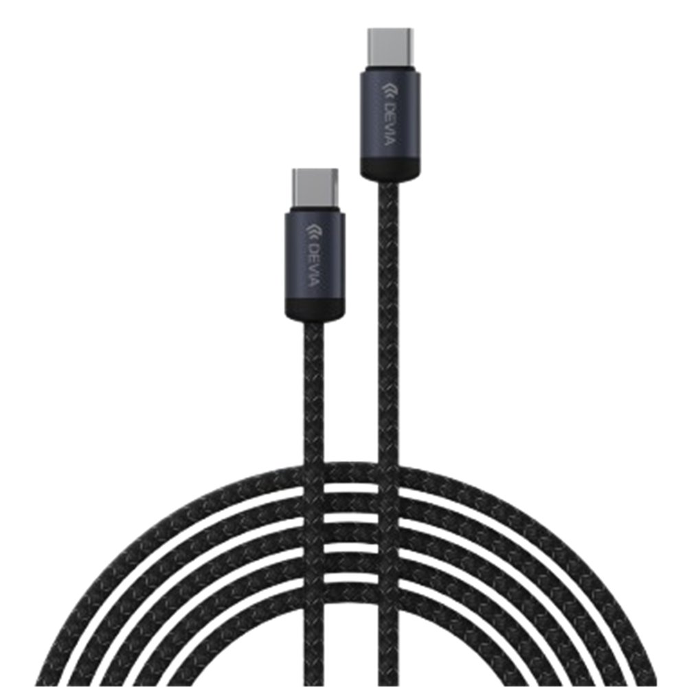 DEVIA CABLE GRACIOUS USB C - USB C 3A PD 60W 3M NEGRO
