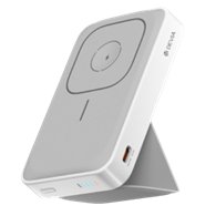 DEVIA BATERIA AUXILIAR MAGNETICA CON SOPORTE 3 EN 1 10000MAH BLANCO