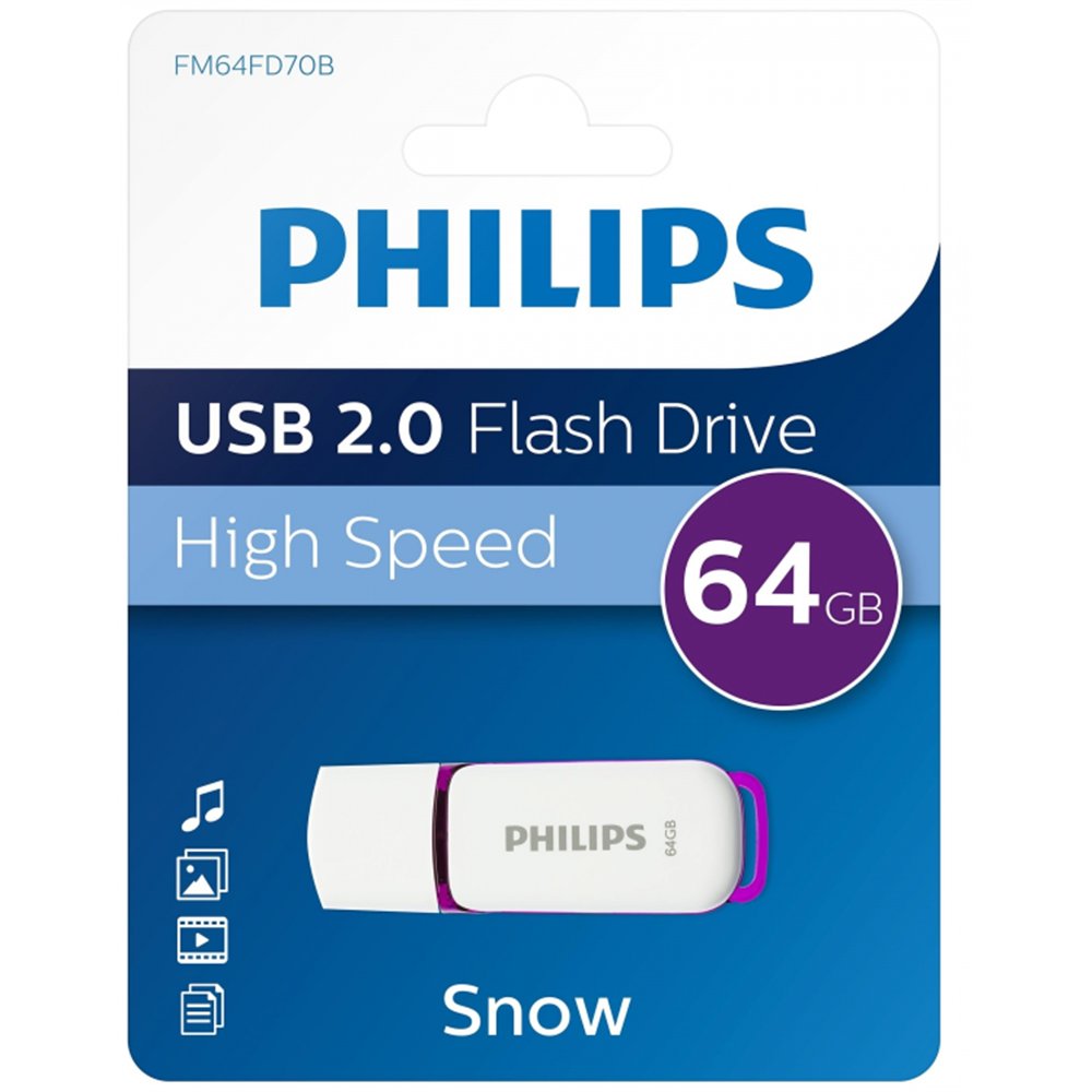 PHILIPS PENDRIVE 64GB MAGIC PURPLE
