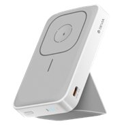 DEVIA BATERIA AUXILIAR MAGNETICA CON SOPORTE 3 EN 1 10000MAH BLANCO