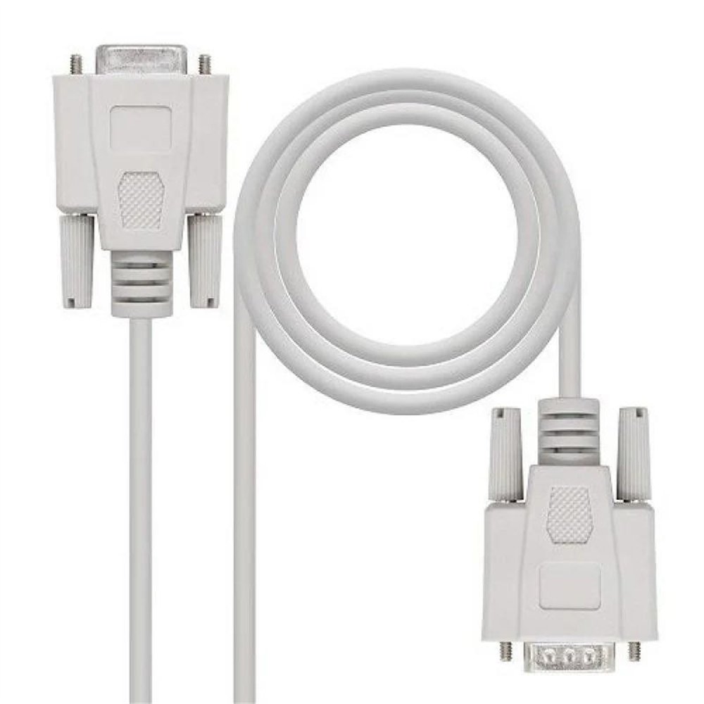 Cable Serie Nanocable Rs232 Db9/m - Db9/h 3m White
