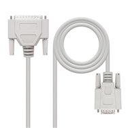 Cable Serie Null Modem Db9/h-db25/m 1.8m Nanocable