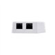 Roseta De Pared Nanocable 2xrj45 Cat.6 Utp White