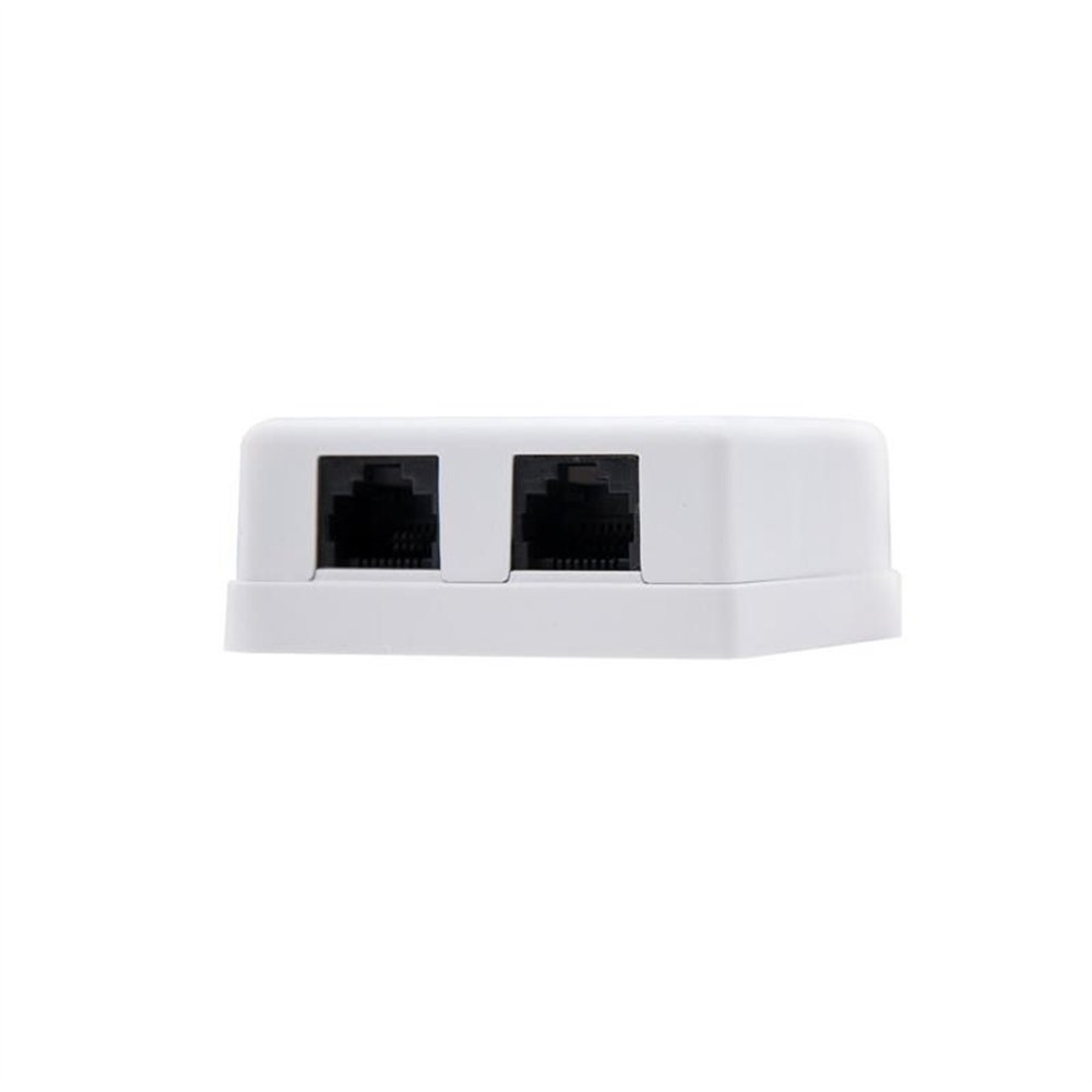 Roseta De Pared Nanocable 2xrj45 Cat.6 Utp White