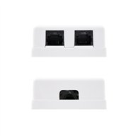 Roseta De Pared Nanocable 2xrj45 Cat.6 Utp White