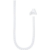 Organizador De Cable Nanocable Flexible 25mm 3m White