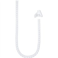 Organizador De Cable Nanocable Flexible 25mm 3m White