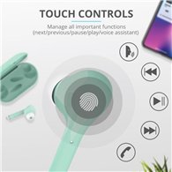 Auriculares Trust Nika Touch Earphones Bluetooth Wireless Turquoise