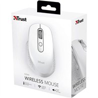 Raton Trust Ozaa Ergonomico Recargable Wireless White