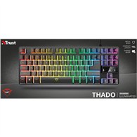 Teclado Trust Gaming Gxt 833 Metalico Usb Rgb
