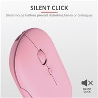 Raton Trust Puck Recargable Wireless Bluetooh Pink
