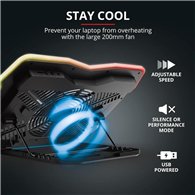 Soporte Ventilador Trust Gxt1126 Aura Refrigeracion Rgb