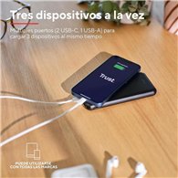 Powerbank Trust Redoh 10000mah Usb-a X2 Usb-c Black