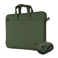 Maletin Trust Bologna 16 Green Raton Wireless Silent Green