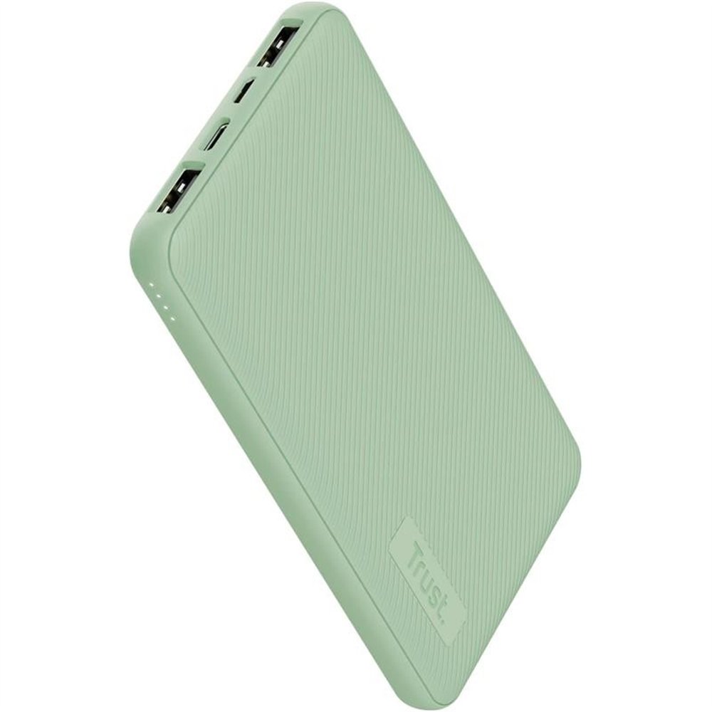 Powerbank Trust Primo Slim 10000mah X2 Usb-a Usb-c Micro-usb Eco Green