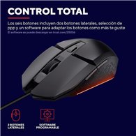 Raton Trust Gaming Gxt 109 Felox Rgb Usb 6400dpi 6 Botones Black
