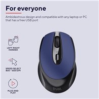 Raton Trust Zaya Recargable Wireless Blue