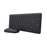 Teclado Raton Trust Lyra Tkl Wireless Multidispositvo Black