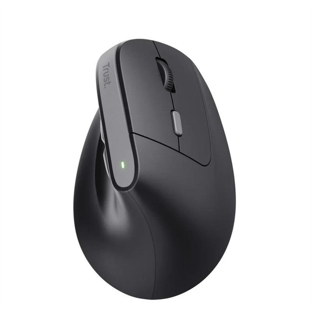 Raton Trust Bayo Ii Ergonomico Eco 2400 Dpi Wireless Recargable Black