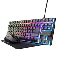 Teclado Raton Alfombrilla Trust Gxt 794 Gaming Bundle