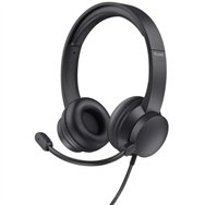 Auriculares Microfono Trust Hs-150 Headset 35mm Black