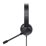 Auriculares Microfono Trust Hs-150 Headset 35mm Black