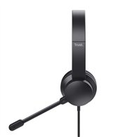 Auriculares Microfono Trust Hs-260 Headset Enc Usb-a/usb-c Black