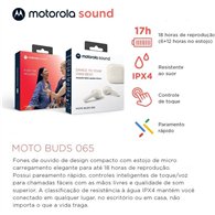 Auriculares Motorola Moto Buds 065 In Ear Anc Bluetooth 53 Black