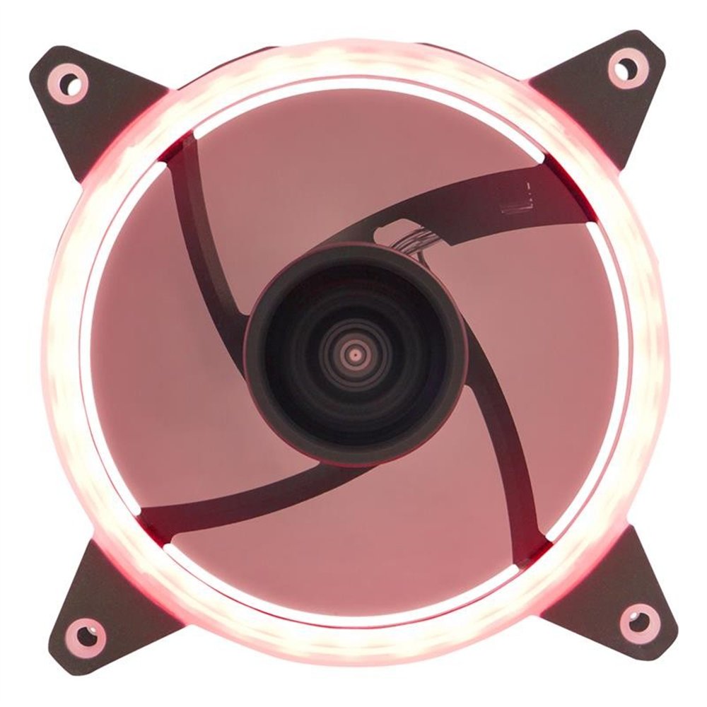 Ventilador 12cm Unykach Candy 20 Adicional Chasis Red Ring Led