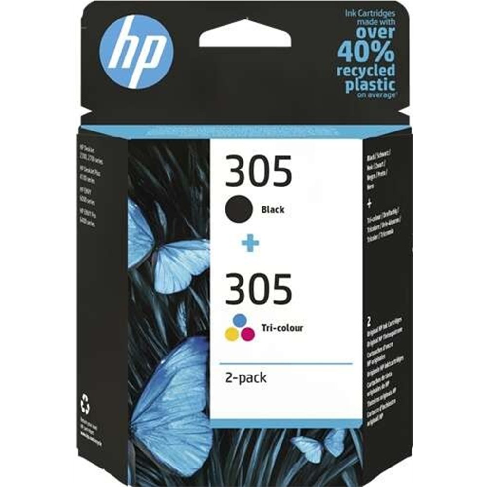 Tinta Hp 6zd17ae 305 Multipack Blackcolor