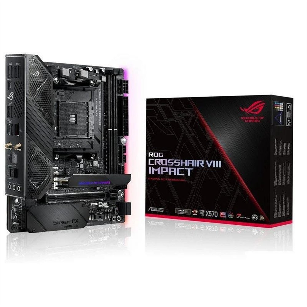 Placa Base Asus Tog Crosshair Viii Impact X570 Wifi Atx Am4 2xddr4 Usb-c