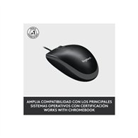 Raton Logitech M100 Usb 1000dpi Black