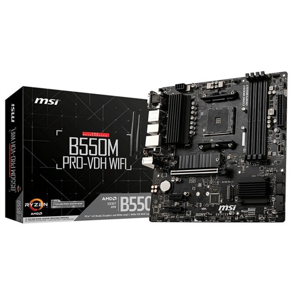 Placa Base Msi B550 Pro-vdh Wifi Am4 Atx 4xddr4 Vgahdmidp