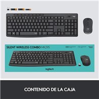 Teclado Raton Logitech Mk295 Wireless Silent Grafito