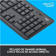 Teclado Raton Logitech Mk295 Wireless Silent Grafito