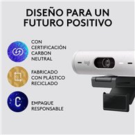 Webcam Logitech Brio 500 Fhd Usb-c White