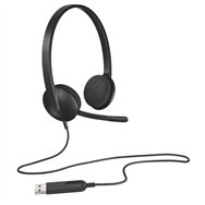Auriculares Microfono Logitech H340 Usb Black