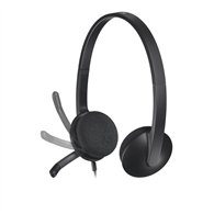Auriculares Microfono Logitech H340 Usb Black
