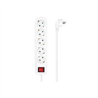 Regleta Aisens 5 Schukos Proteccion Interruptor 14m White