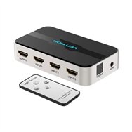 Duplicador Vention 3xhdmi Hembra - Hdmi Macho X1 Audio Silver/black