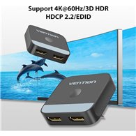 Switch/splitter Vention Hdmi/h - X2 Hdmi/h Bidireccional