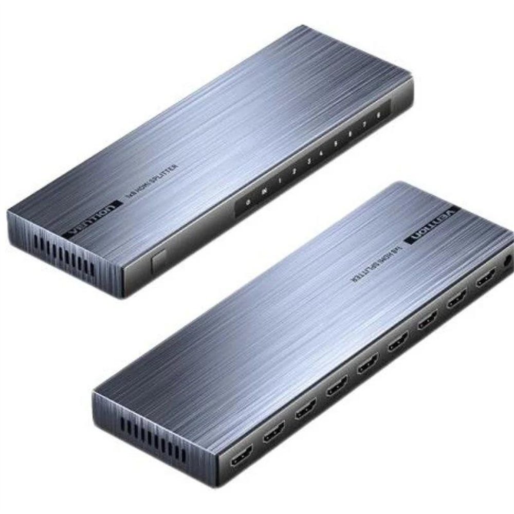 Splitter Vention Hdmi 2.0 4k 1x8 Black