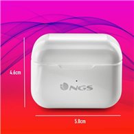 Auriculares Ngs Artica Bloom Earphones Bluetooth Wireless White
