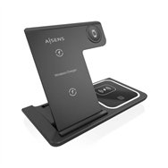 Base Cargador Aisens Smartphone/apple Watch/auriculares Wireless Black